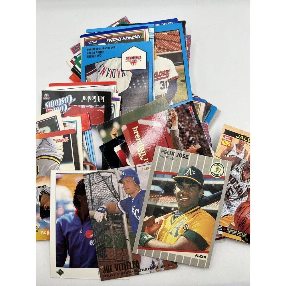 Lot Of Vintage Sports Cards Baseball Basketball Golf Topps ProCards Score 60+